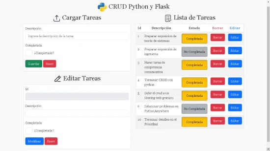 Python Flask Tareas App