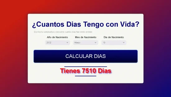 Calculadora de dias